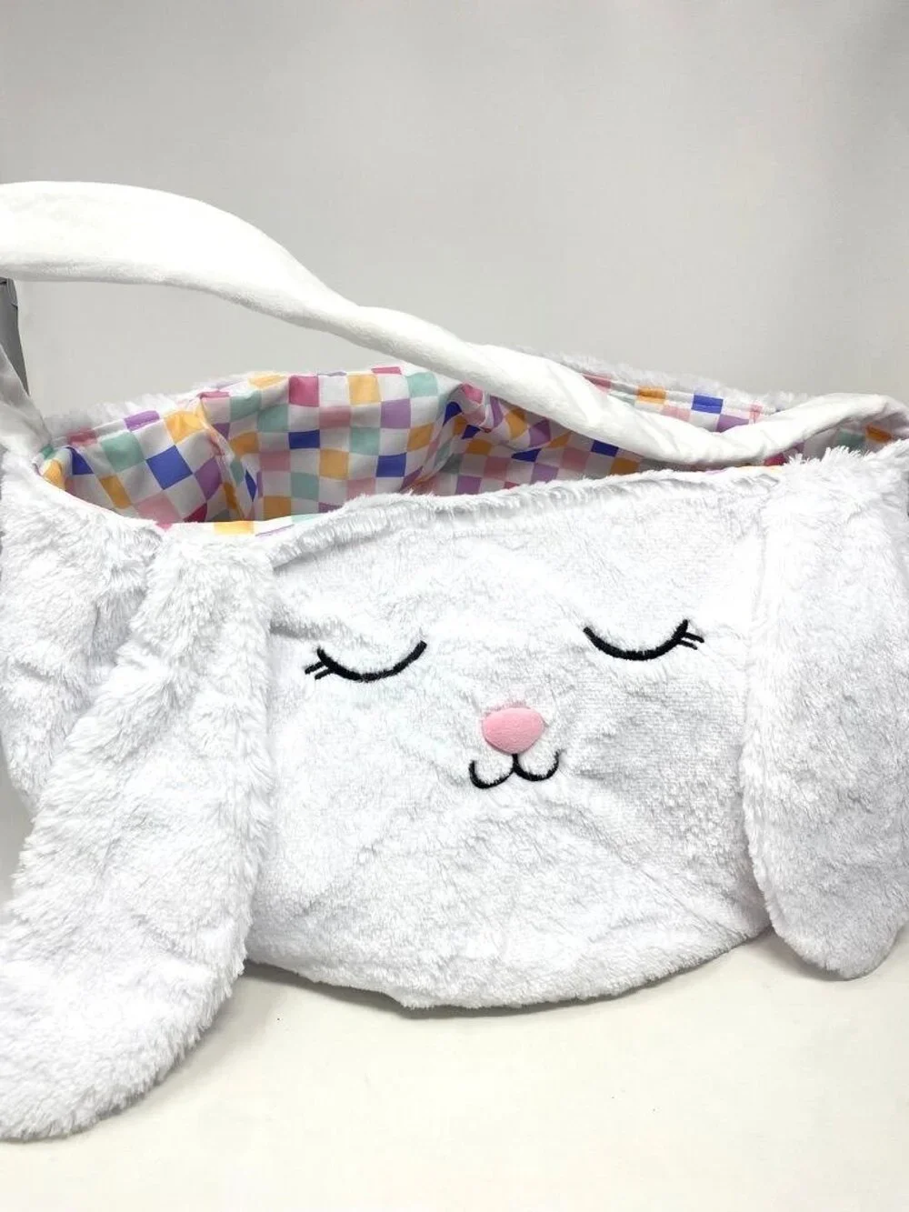 Target Easter Jumbo Plush Bunny Basket - Spritz™ NWT Decor Storage
